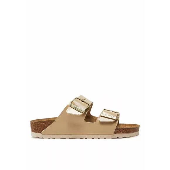 BIRKENSTOCK Shoes - NEW BIRKENSTOCK women's arizona two strap sandal in patent sand birko flor